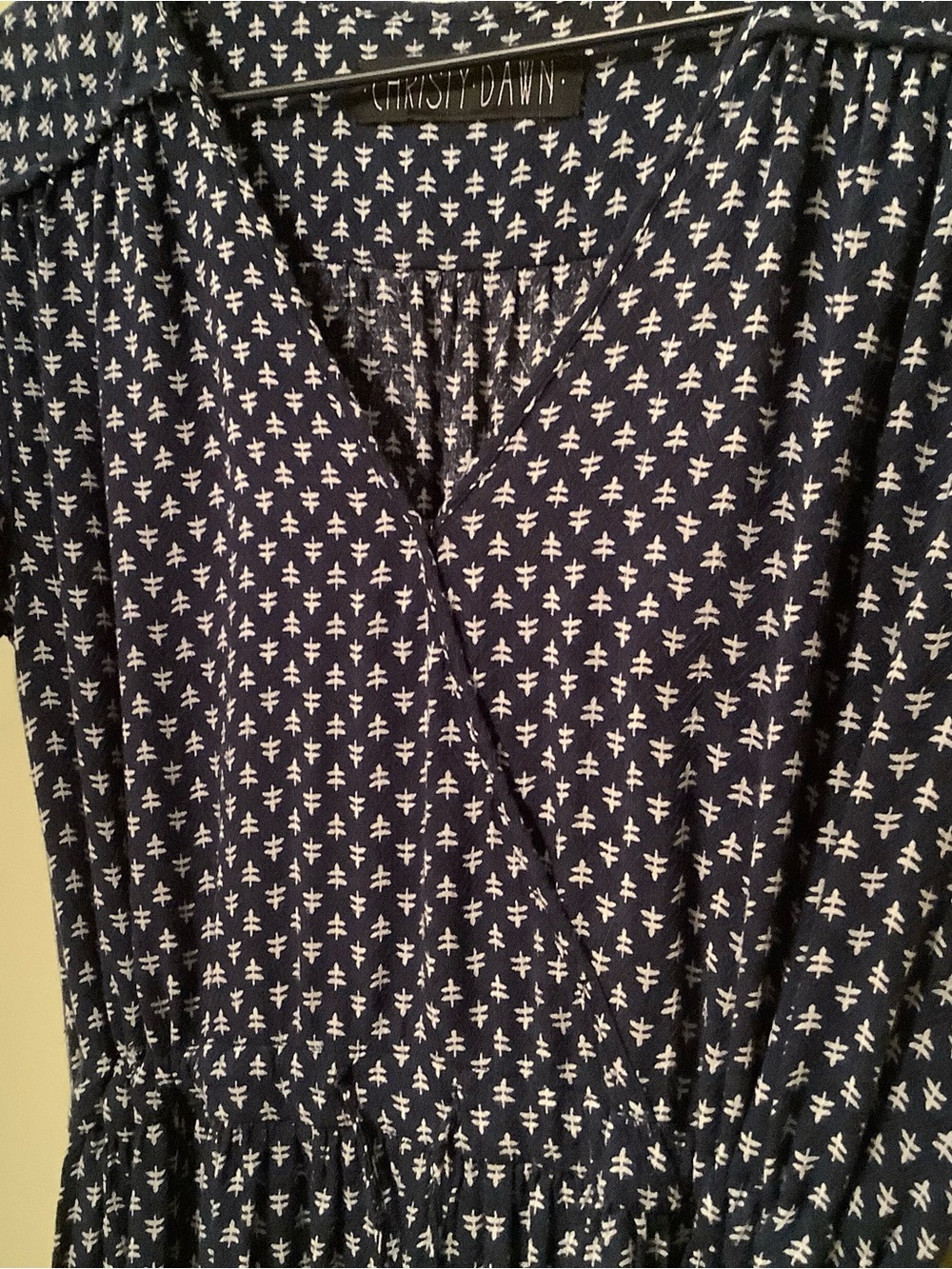 Vintage Christy Dawn  ~ The Dawn Dress ~ Blue White